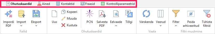 Vahekaardid