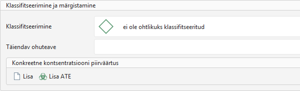 Klassifitseerimine ja märgistamine