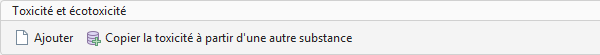 Toxicité et écotoxicité