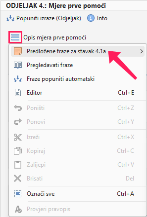 Predloženi izrazi
