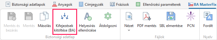 Kifejezések kitöltése