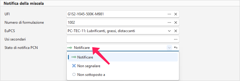 Stato della notifica