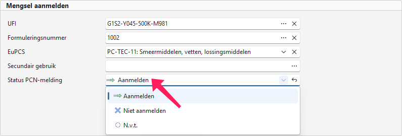 Meldingsstatus