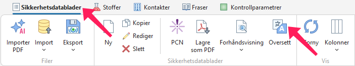 Oversettelse av SDB