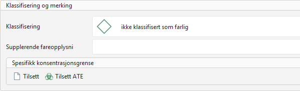 Klassifisering og merking
