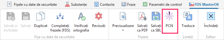 Butonul PCN