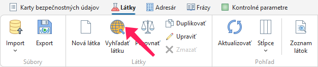 Vyhľadanie látky na ECHA