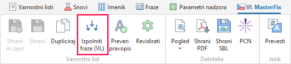 Izpolnjevanje fraz