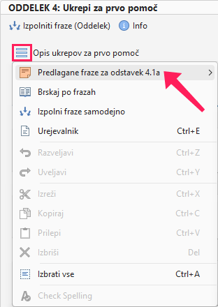 Predlagane fraze
