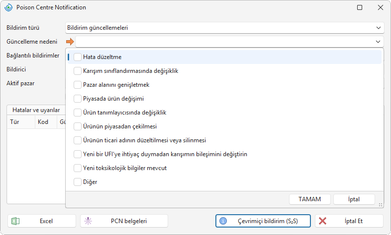 Güncelleme nedenleri
