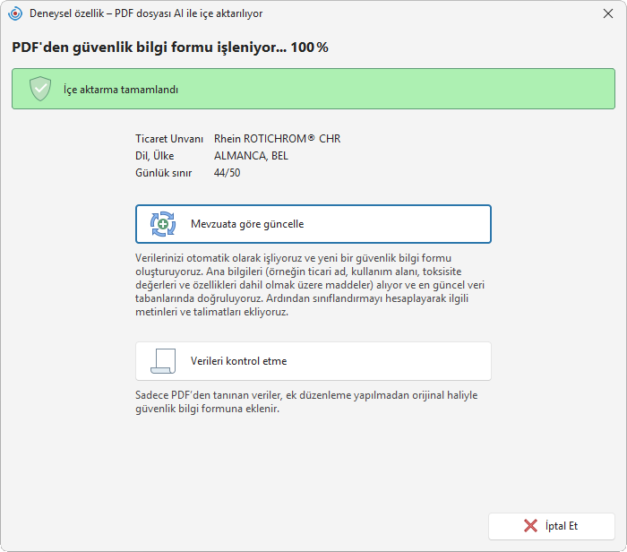 Veri işleme yönteminin seçimi